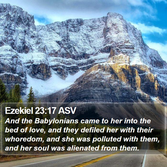 Ezekiel 23:17 ASV Bible Study