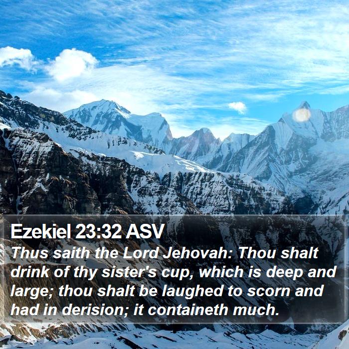 Ezekiel 23:32 ASV Bible Study