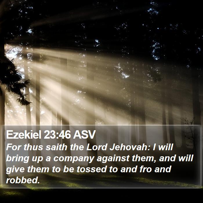 Ezekiel 23:46 ASV Bible Study