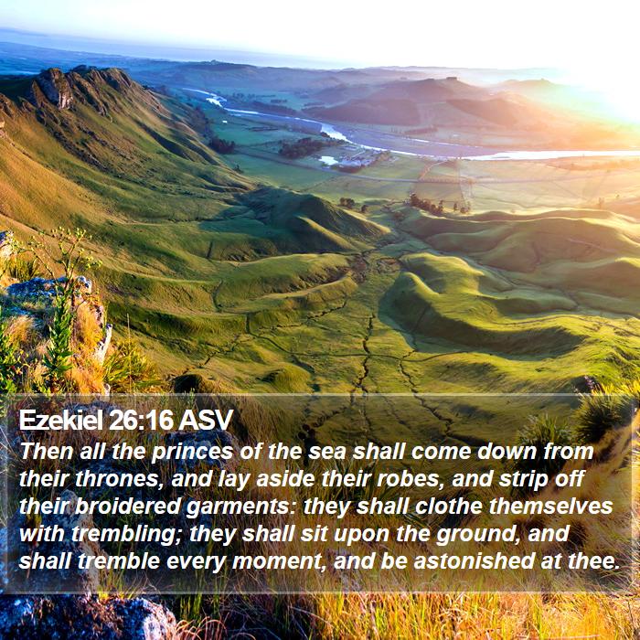 Ezekiel 26:16 ASV Bible Study