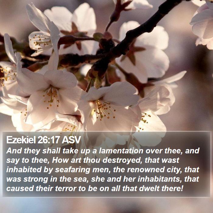 Ezekiel 26:17 ASV Bible Study