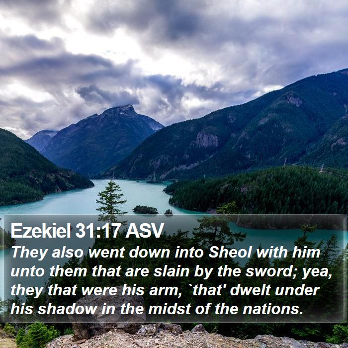 Ezekiel 31:17 ASV Bible Study