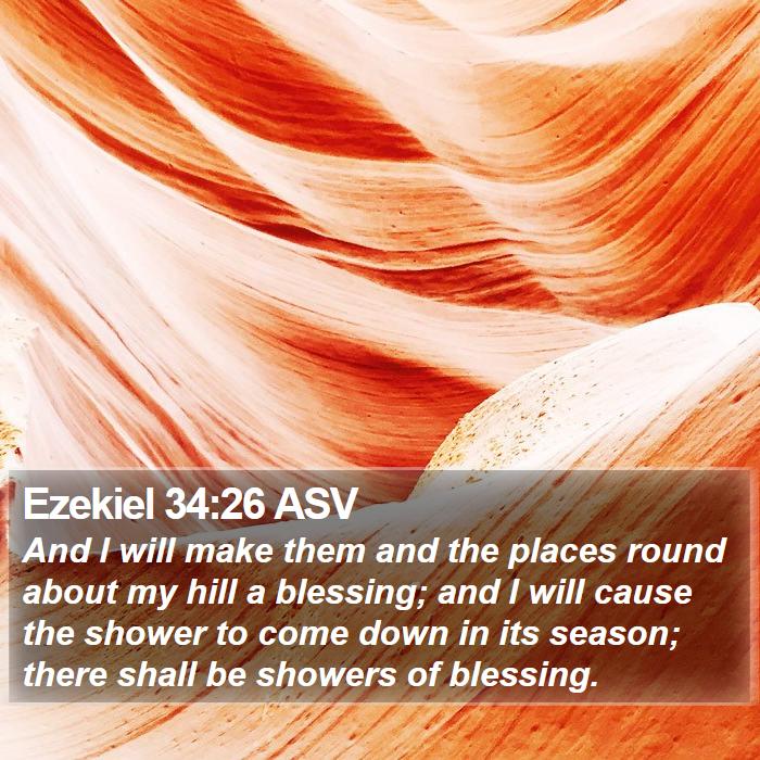 Ezekiel 34:26 ASV Bible Study