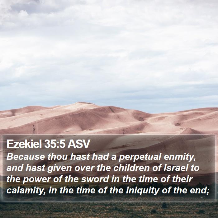 Ezekiel 35:5 ASV Bible Study