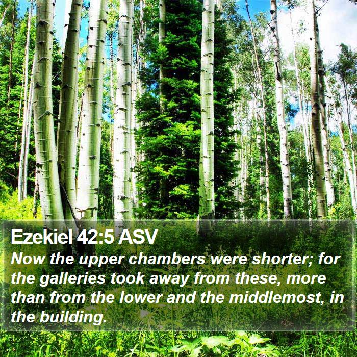 Ezekiel 42:5 ASV Bible Study