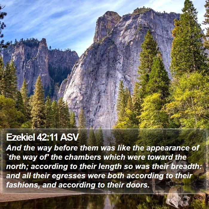 Ezekiel 42:11 ASV Bible Study