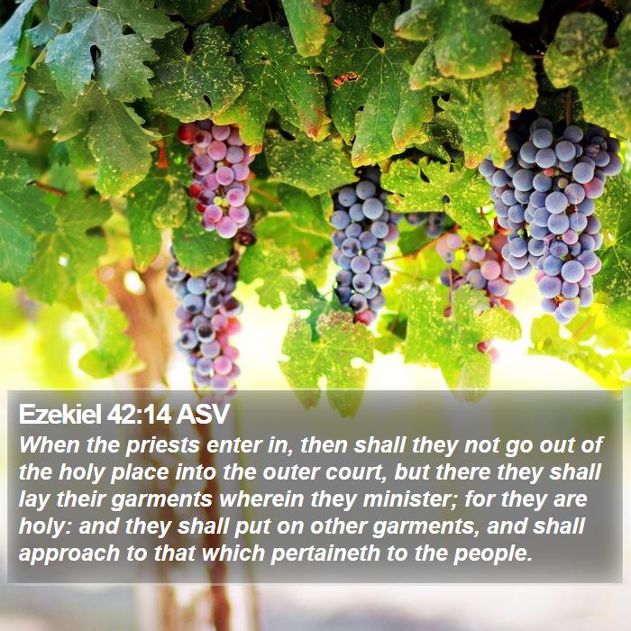 Ezekiel 42:14 ASV Bible Study