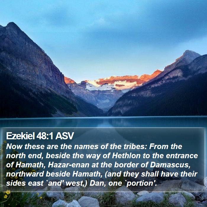 Ezekiel 48:1 ASV Bible Study