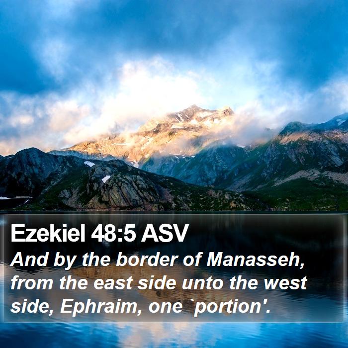 Ezekiel 48:5 ASV Bible Study