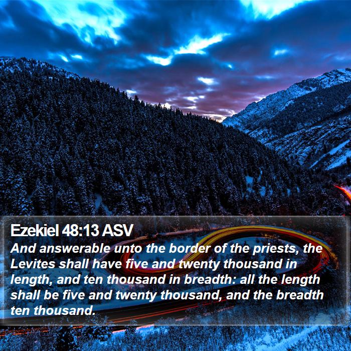 Ezekiel 48:13 ASV Bible Study