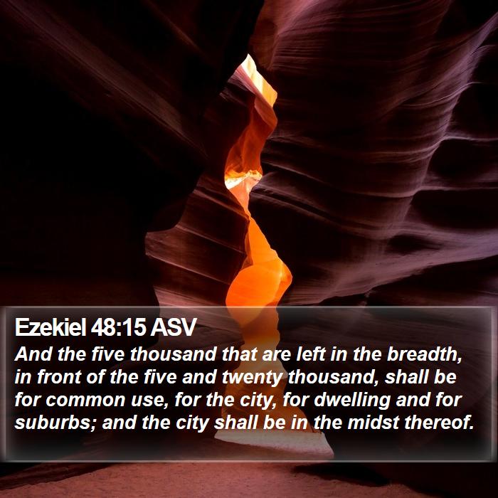 Ezekiel 48:15 ASV Bible Study