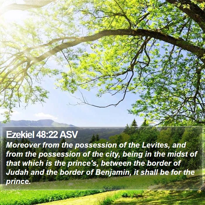 Ezekiel 48:22 ASV Bible Study