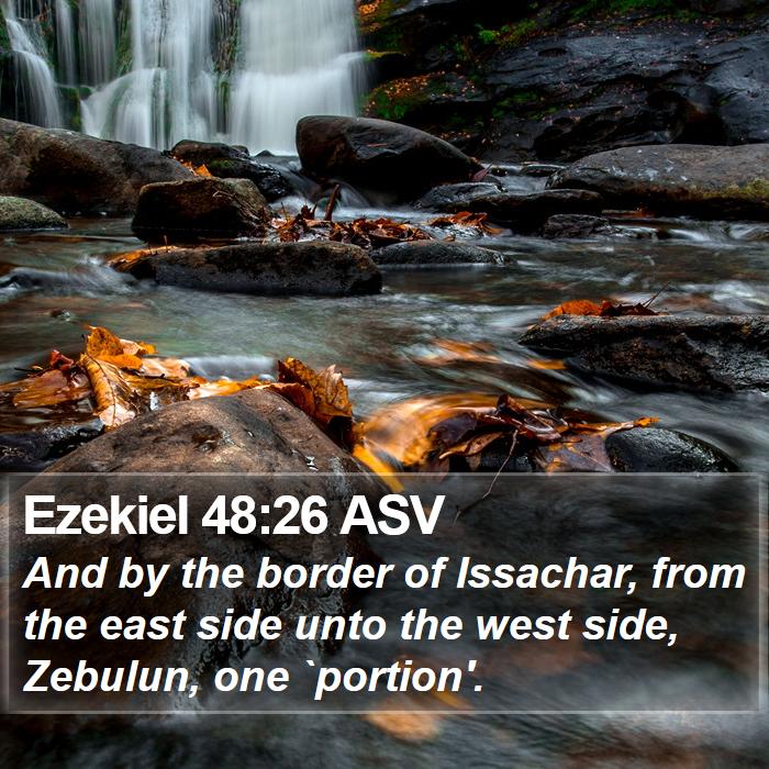 Ezekiel 48:26 ASV Bible Study