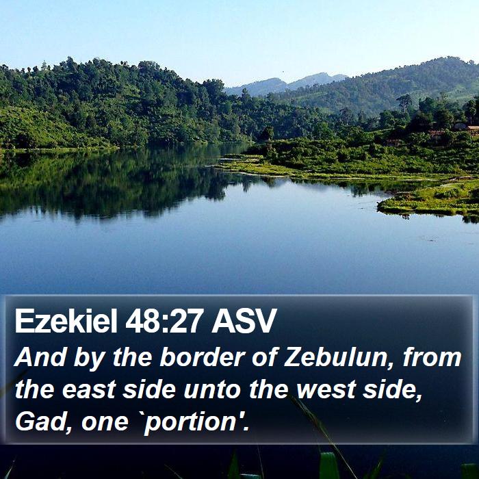 Ezekiel 48:27 ASV Bible Study