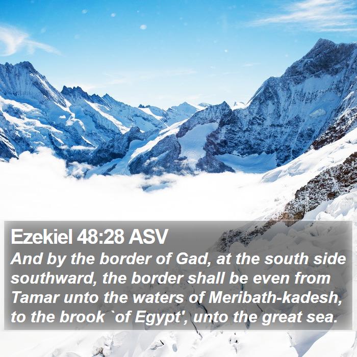 Ezekiel 48:28 ASV Bible Study