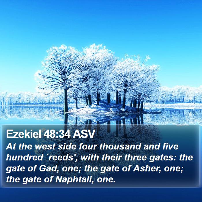 Ezekiel 48:34 ASV Bible Study