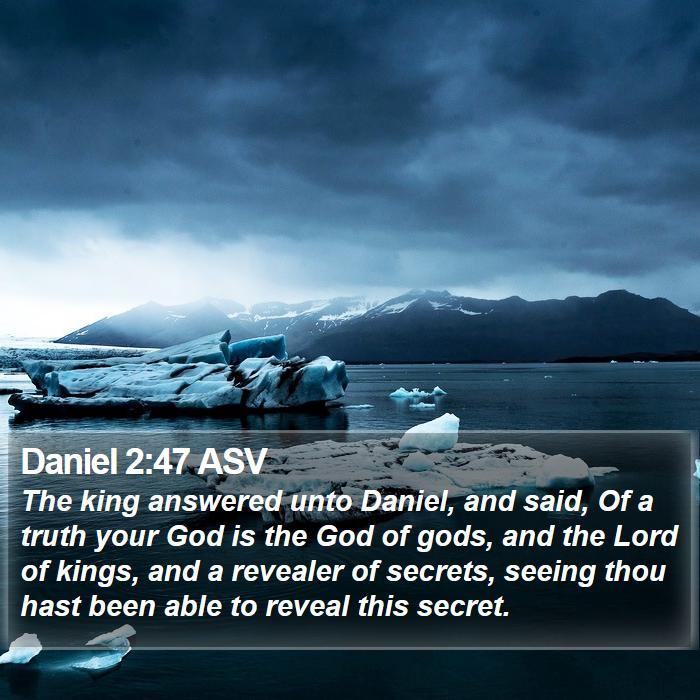 Daniel 2:47 ASV Bible Study