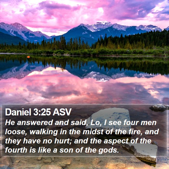 Daniel 3:25 ASV Bible Study