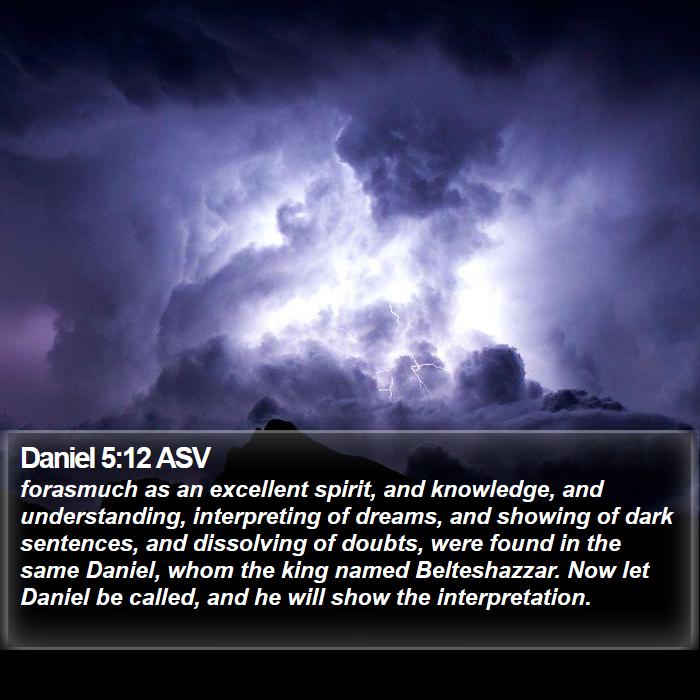 Daniel 5:12 ASV Bible Study