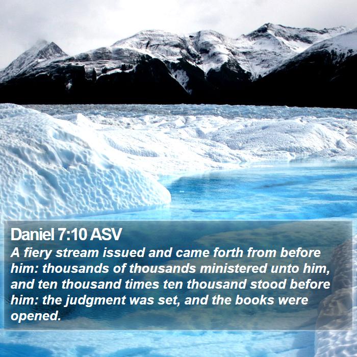 Daniel 7:10 ASV Bible Study