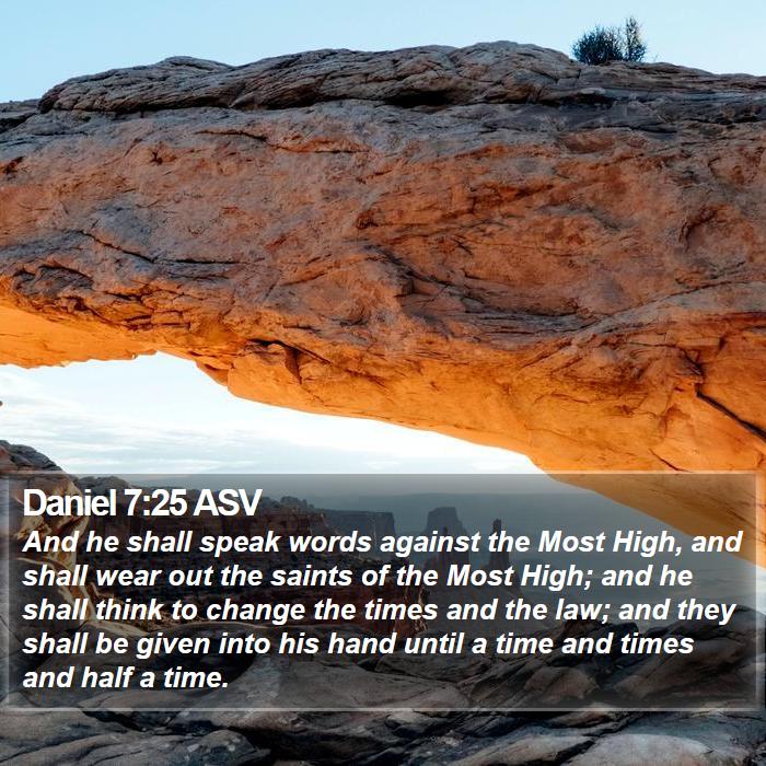 Daniel 7:25 ASV Bible Study