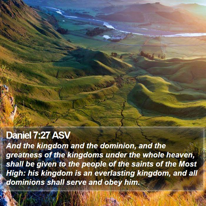 Daniel 7:27 ASV Bible Study