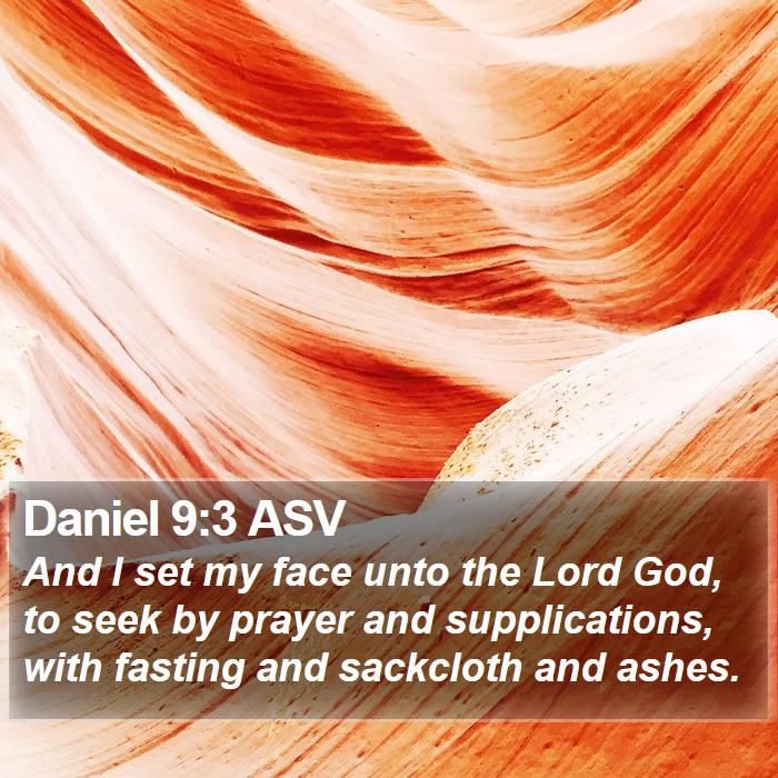 Daniel 9:3 ASV Bible Study