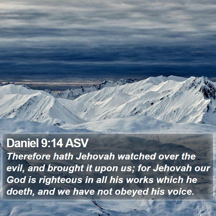 Daniel 9:14 ASV Bible Study