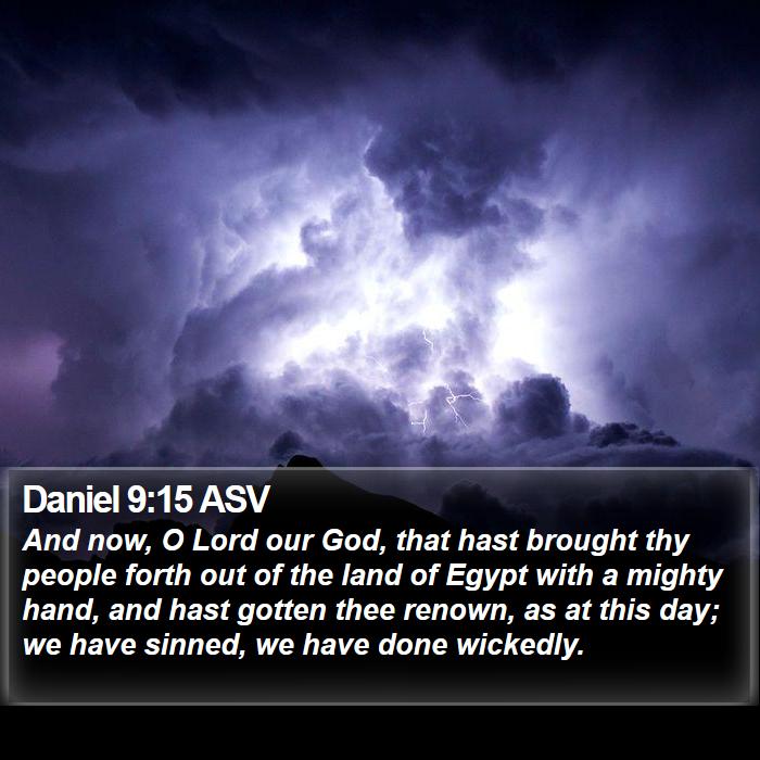 Daniel 9:15 ASV Bible Study