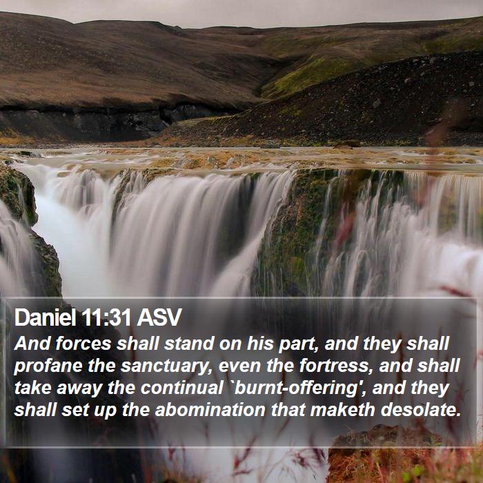 Daniel 11:31 ASV Bible Study