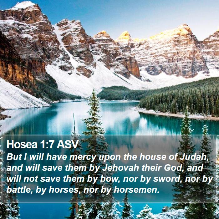 Hosea 1:7 ASV Bible Study