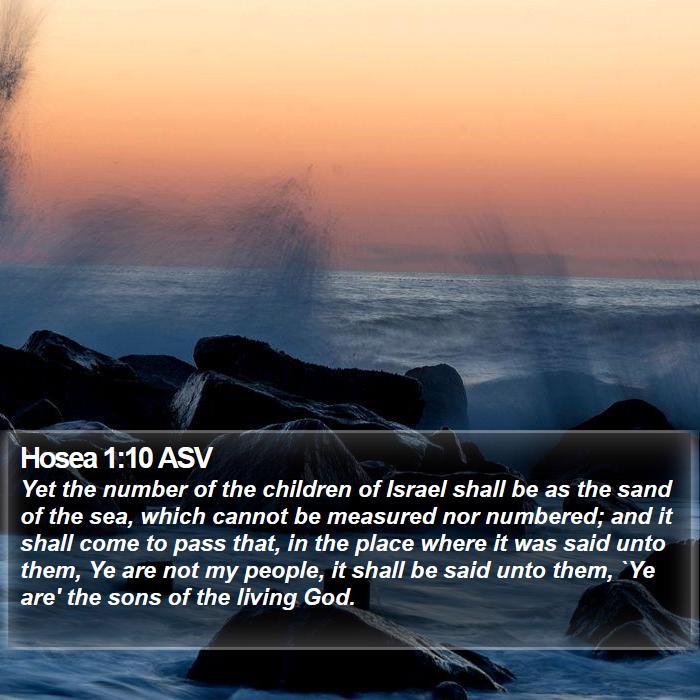 Hosea 1:10 ASV Bible Study