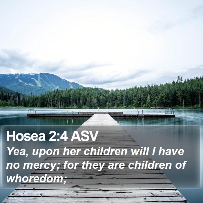 Hosea 2:4 ASV Bible Study