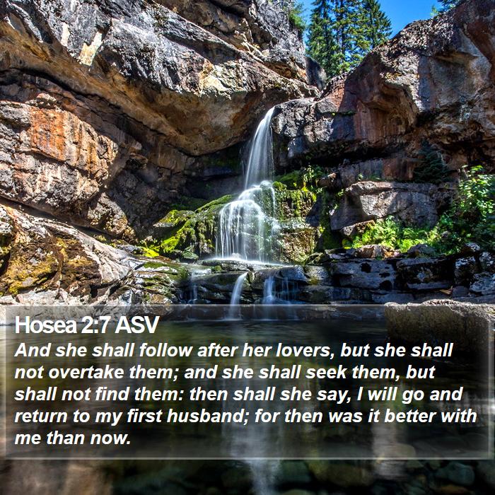 Hosea 2:7 ASV Bible Study