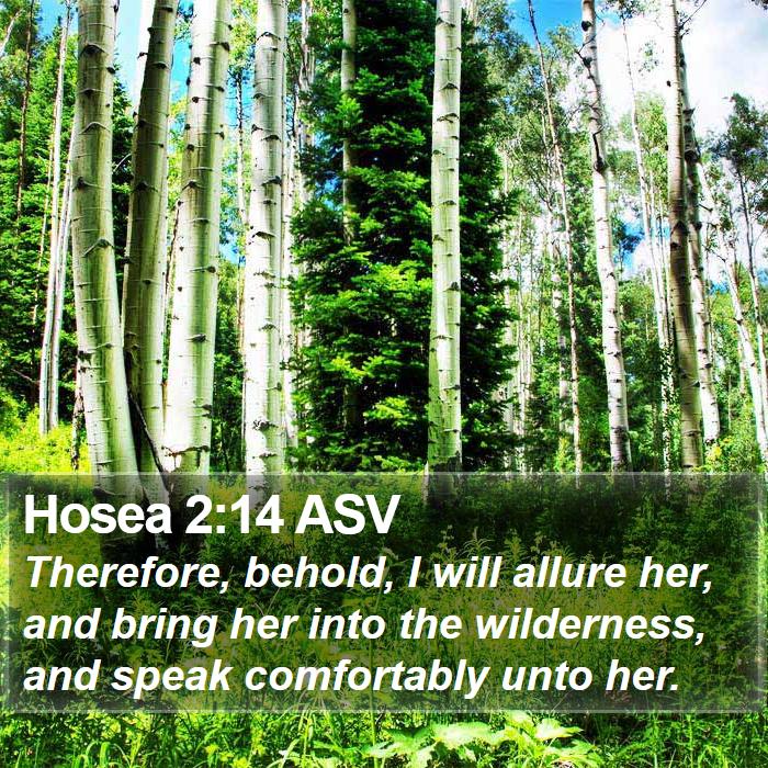 Hosea 2:14 ASV Bible Study