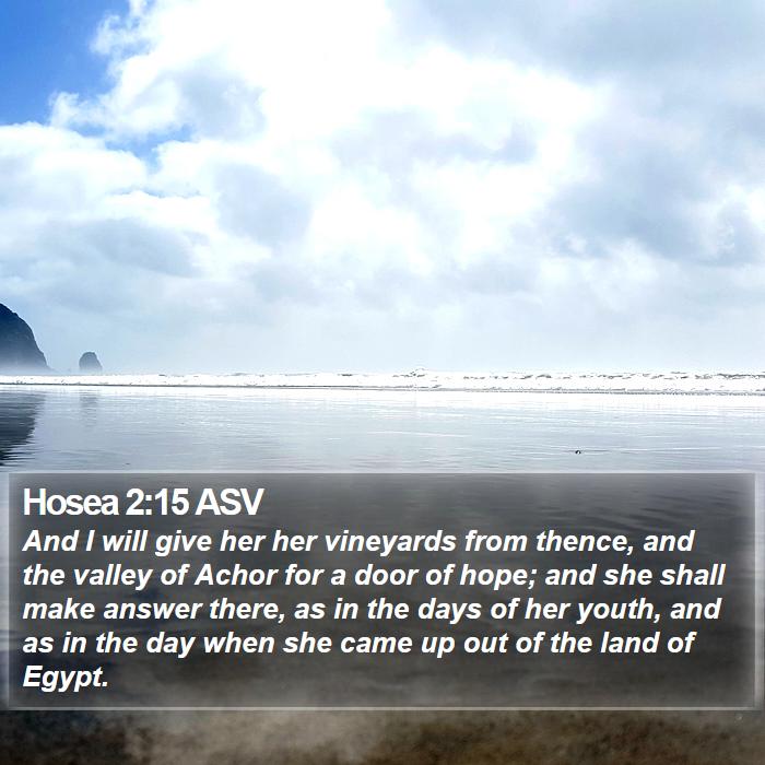 Hosea 2:15 ASV Bible Study