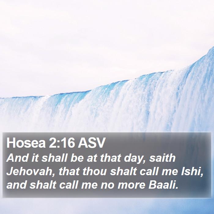 Hosea 2:16 ASV Bible Study