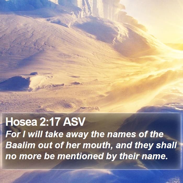 Hosea 2:17 ASV Bible Study