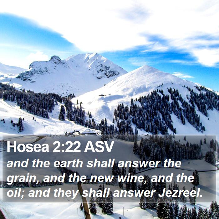 Hosea 2:22 ASV Bible Study