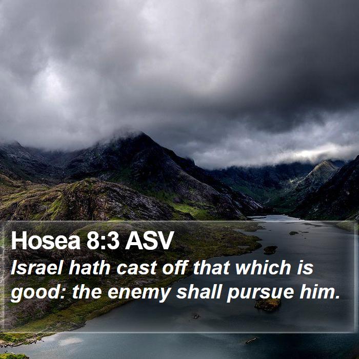 Hosea 8:3 ASV Bible Study