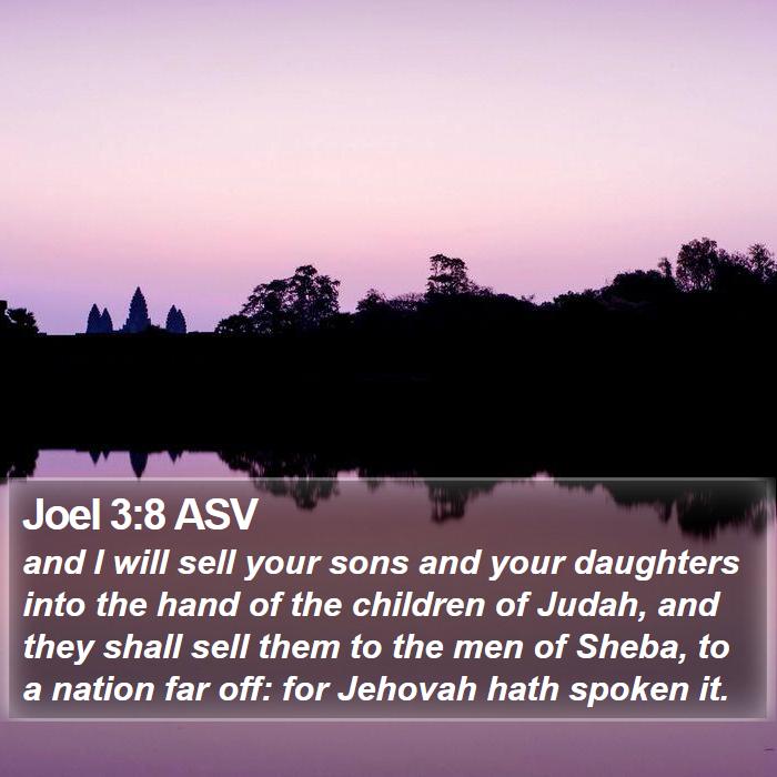 Joel 3:8 ASV Bible Study