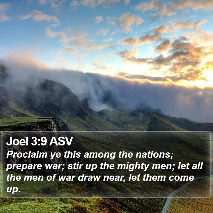 Joel 3:9 ASV Bible Study