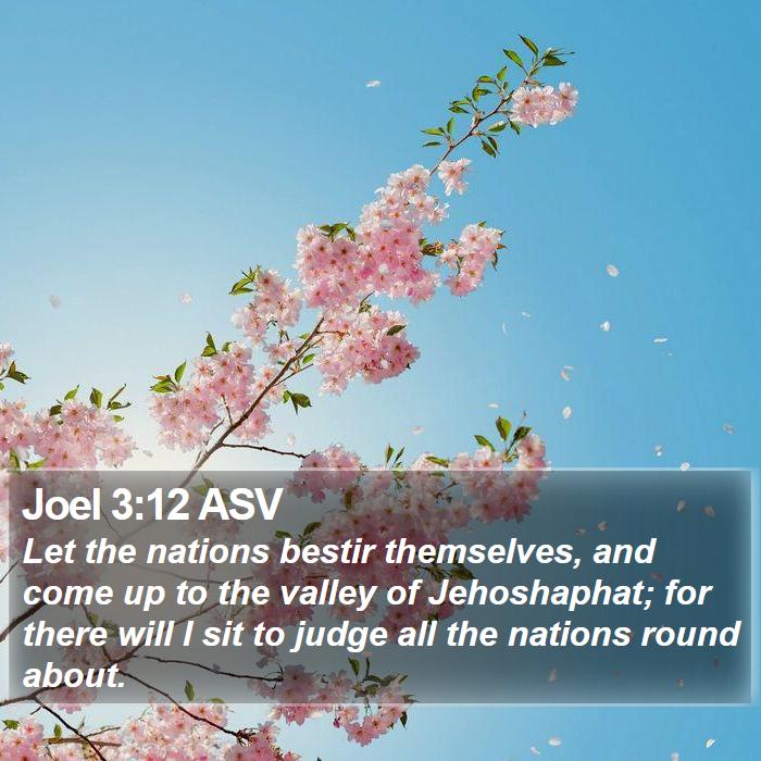 Joel 3:12 ASV Bible Study