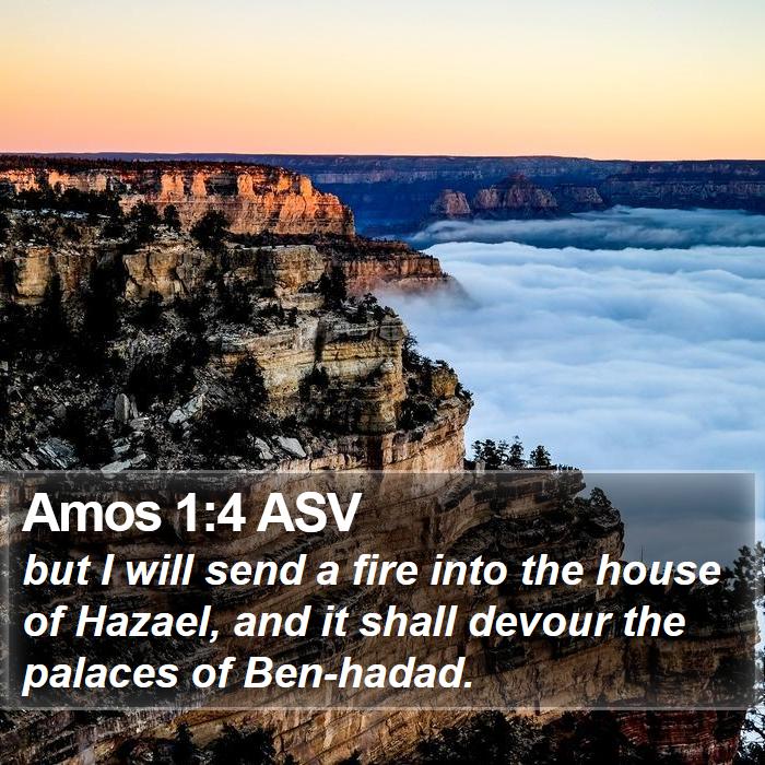 Amos 1:4 ASV Bible Study