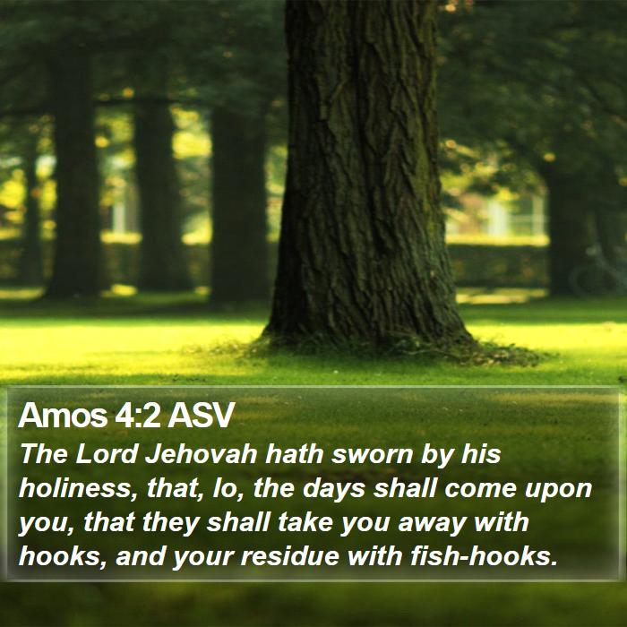 Amos 4:2 ASV Bible Study