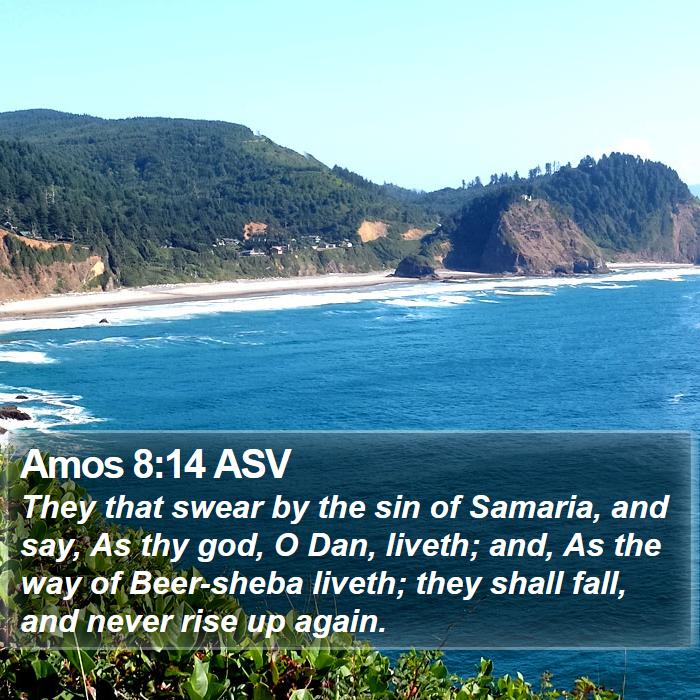 Amos 8:14 ASV Bible Study