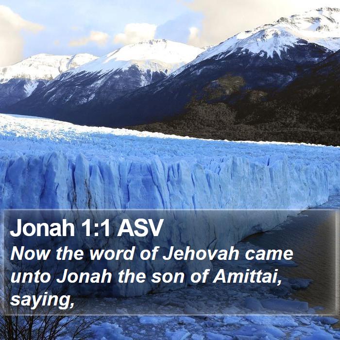 Jonah 1:1 ASV Bible Study