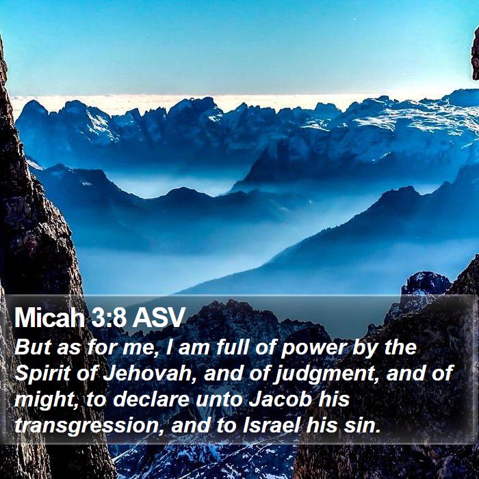 Micah 3:8 ASV Bible Study