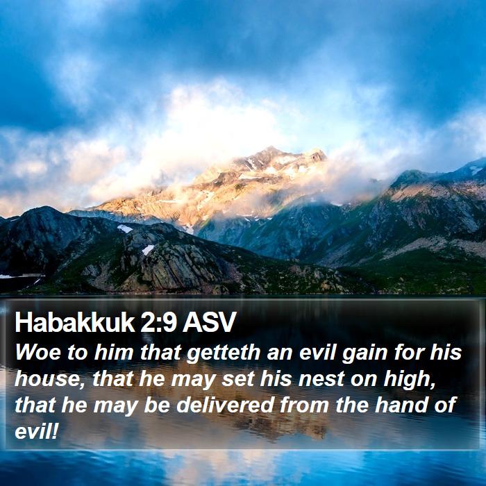 Habakkuk 2:9 ASV Bible Study