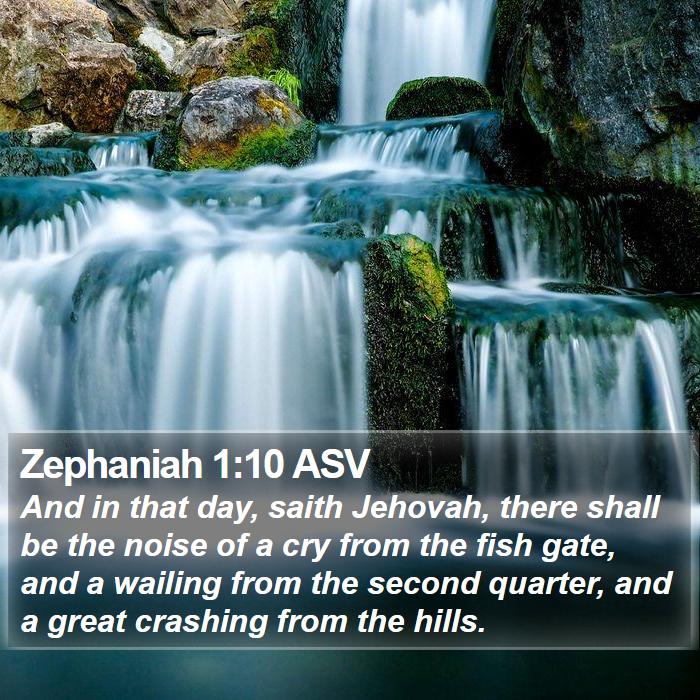 Zephaniah 1:10 ASV Bible Study